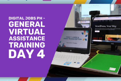 DJPh General Virtual Assistance Training Day 4