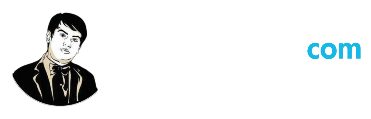 AJF Logo with Text White
