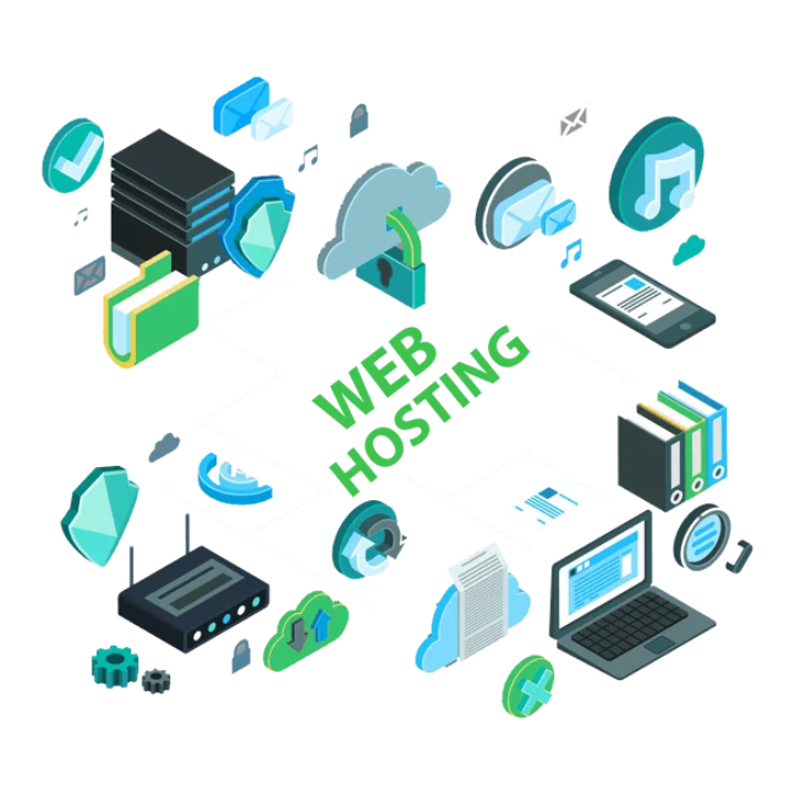 Web Hosting Illustration