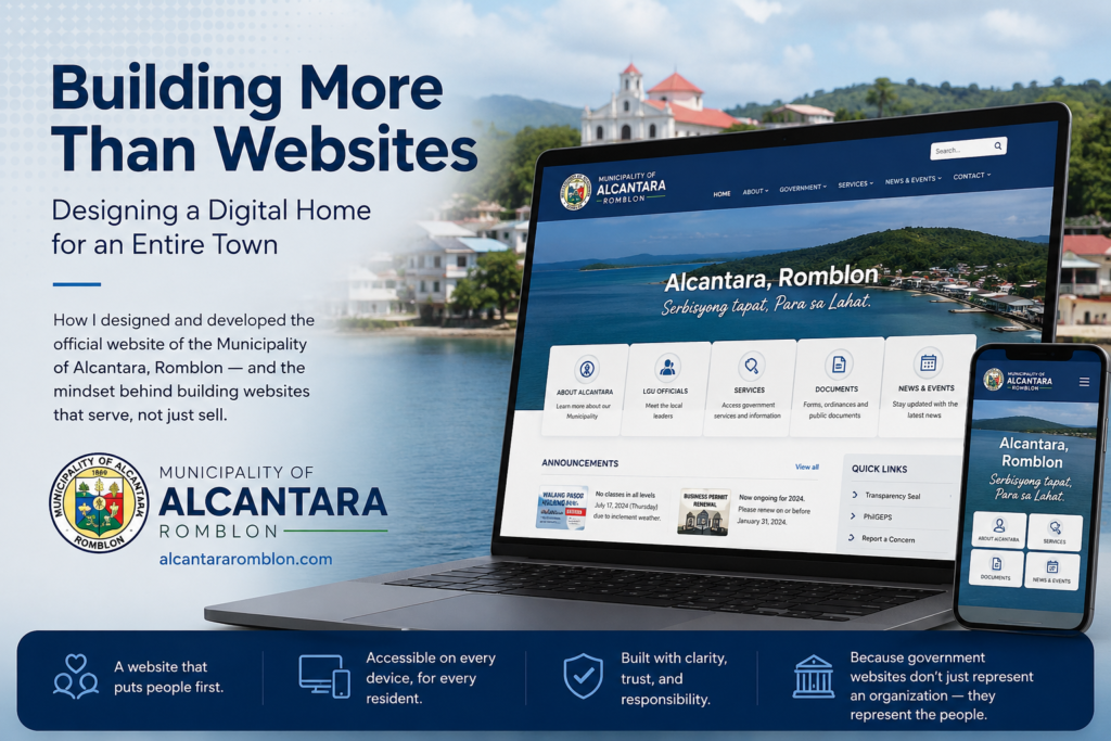 Official government website — design and development